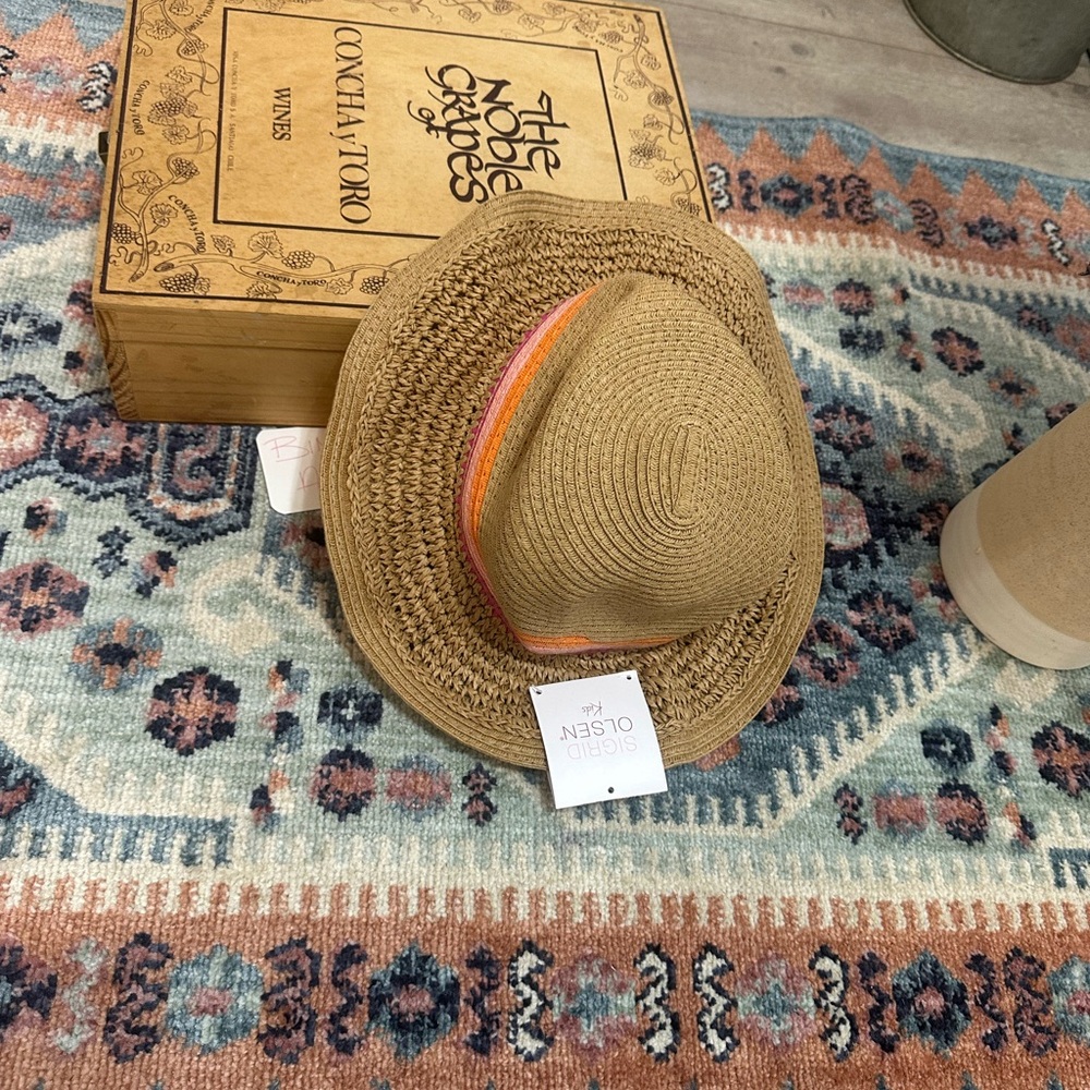 New Sigrid Olsen Boho Straw Summer Hat Sun Hat Foldable Easy Travel Boho - Picture 8 of 8